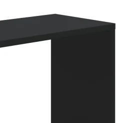 vidaXL Estanterías-Librería 5 niveles madera ingeniería negra 80,5x23,5x162,5 cm