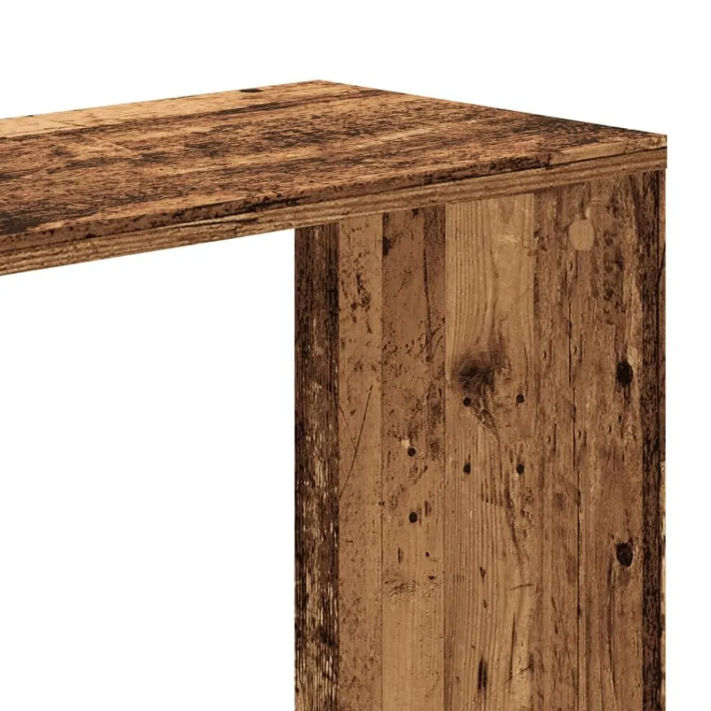 vidaXL Estanterías-Librería 5 niveles madera color envejecido 80,5x23,5x162,5 cm