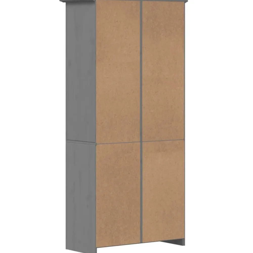 vidaXL Librería BODO madera maciza de pino 82x40x173 cm Gris Clearance