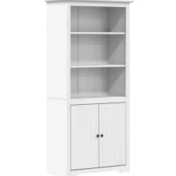 vidaXL Librería BODO madera maciza de pino 82x40x173 cm Blanco Online