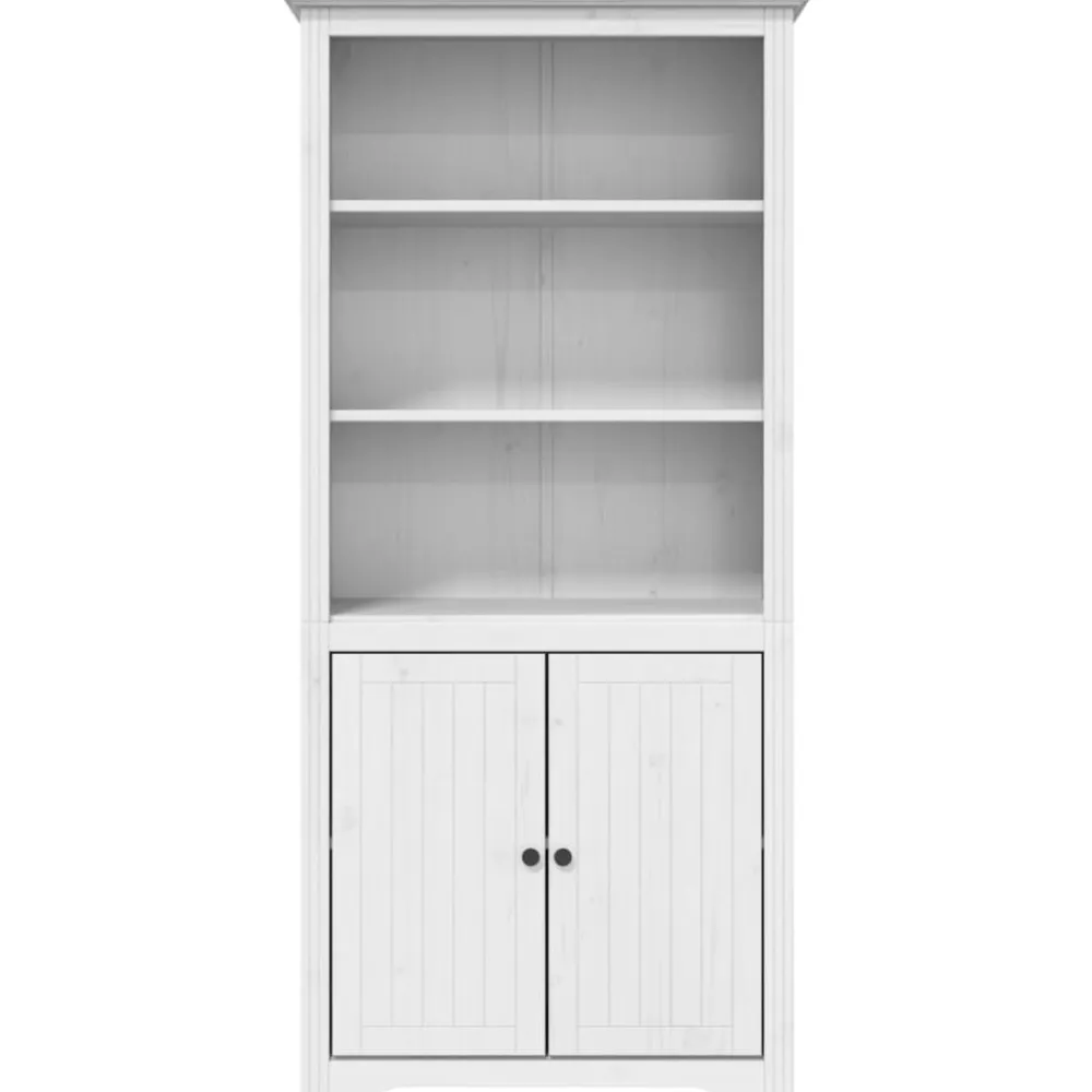 vidaXL Librería BODO madera maciza de pino 82x40x173 cm Blanco Online