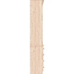 vidaXL Librería con cajones ALTA madera maciza de pino 77x35x186,5 cm Natural Online