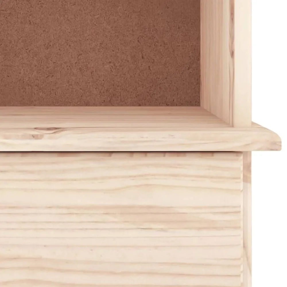 vidaXL Librería con cajones ALTA madera maciza de pino 60x35x142 cm Natural Discount