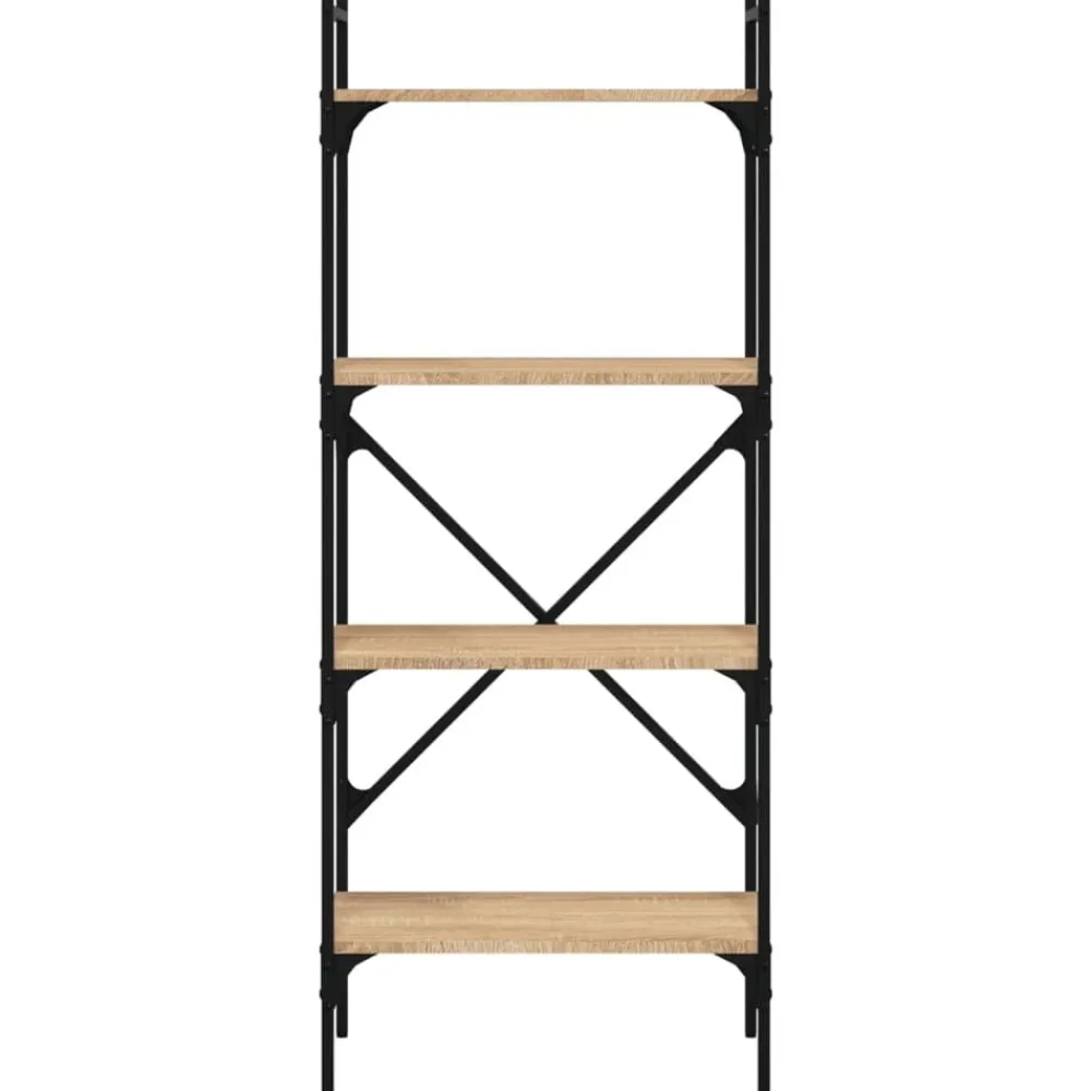 vidaXL Estanterías-Librería de 4 estantes madera 56x31,5x138,5 cm
