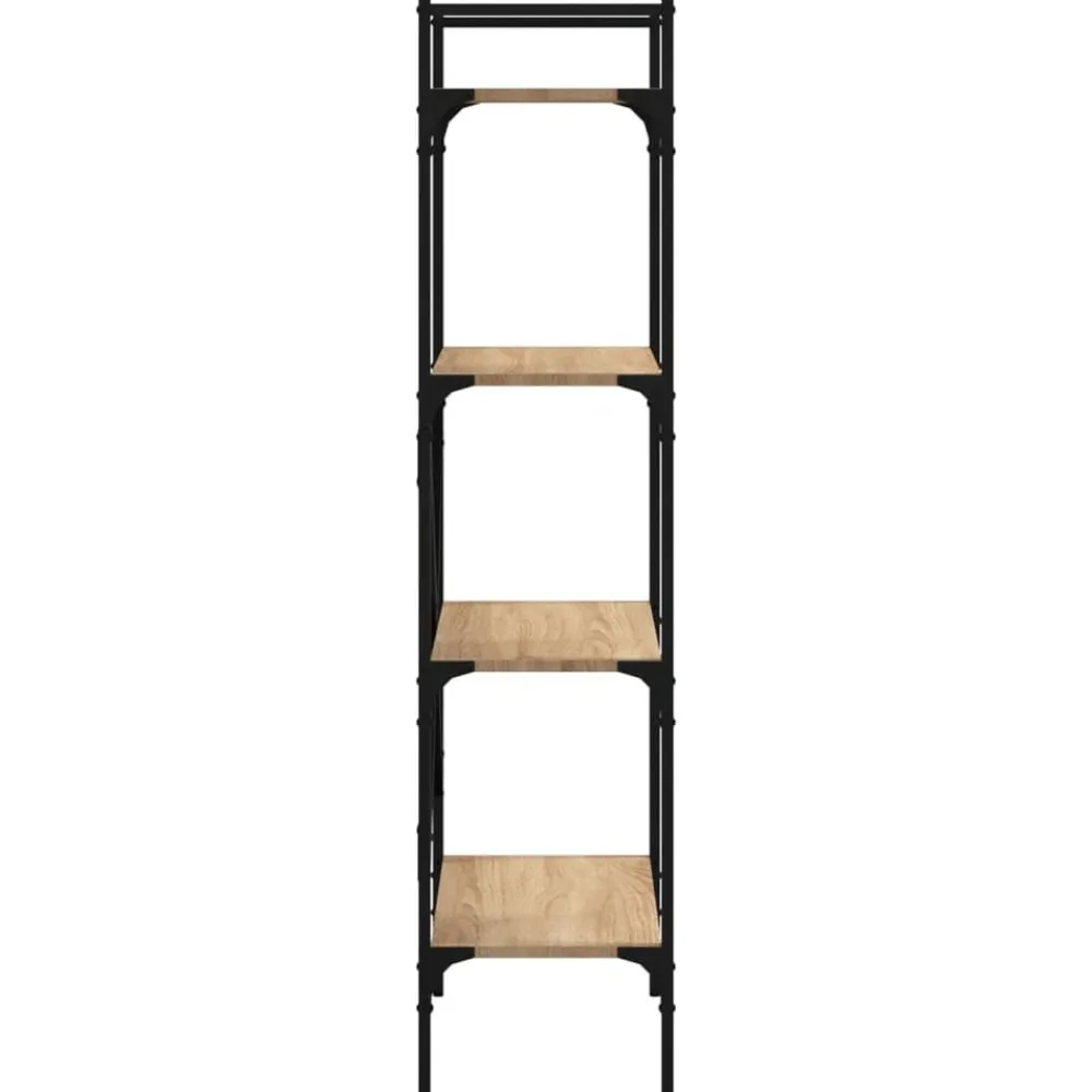 vidaXL Estanterías-Librería de 4 estantes madera 56x31,5x138,5 cm