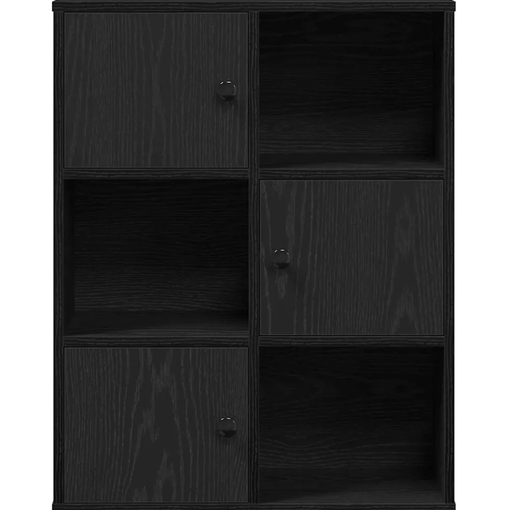 vidaXL Estanterías-Librería de madera contrachapada roble 60x24x76,5 cm