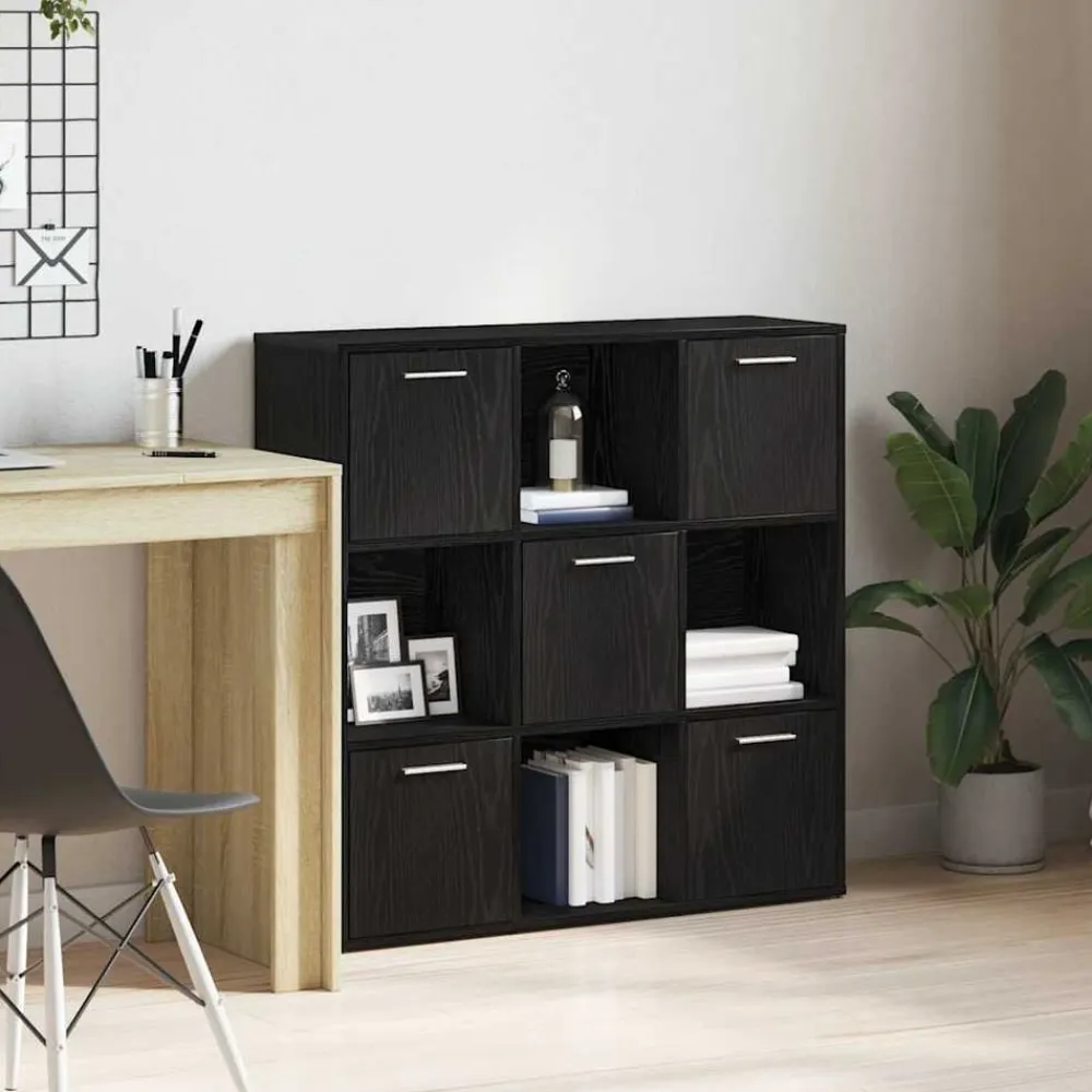 vidaXL Estanterías-Librería de 90x28x90 cm Madera de ingeniería