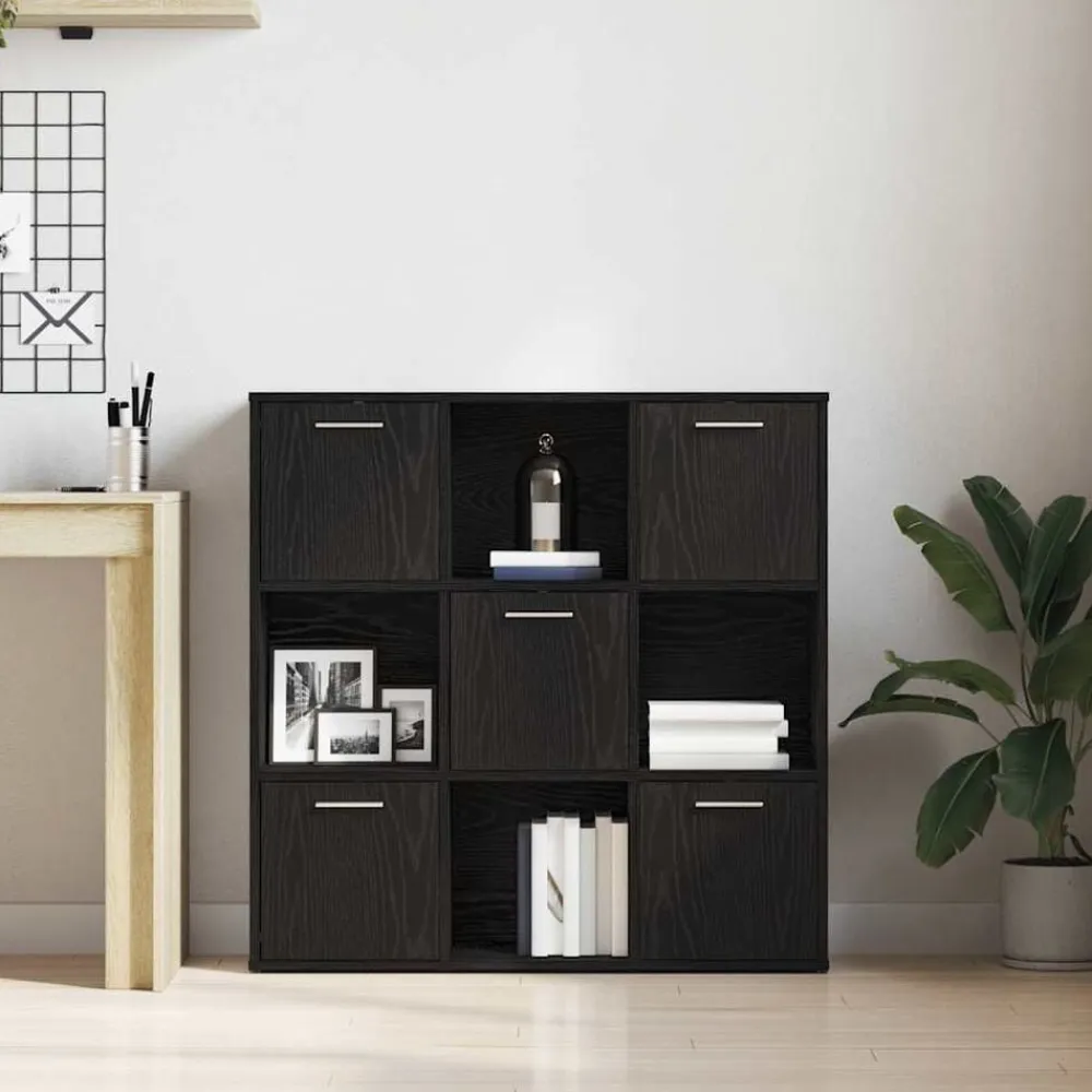 vidaXL Estanterías-Librería de 90x28x90 cm Madera de ingeniería