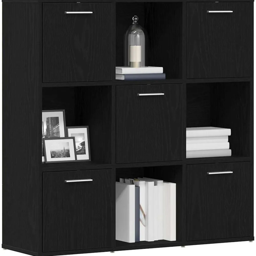 vidaXL Estanterías-Librería de 90x28x90 cm Madera de ingeniería