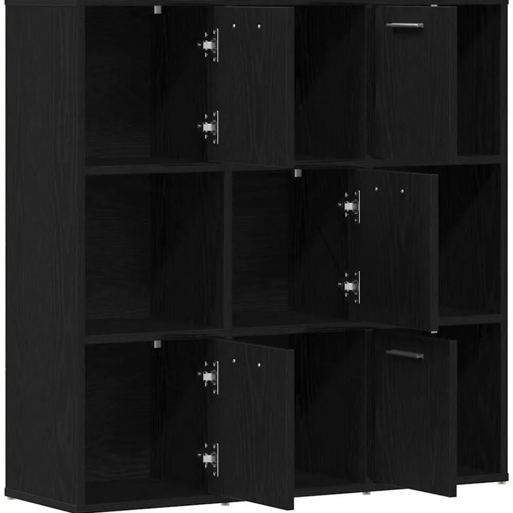 vidaXL Estanterías-Librería de 90x28x90 cm Madera de ingeniería