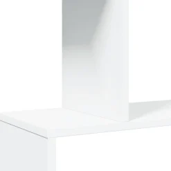 vidaXL Librería divisor 6 niveles madera ingeniería 70x24x193cm Blanco Clearance