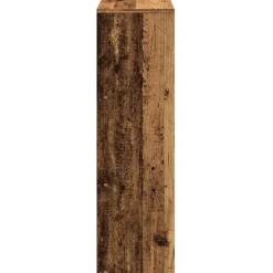 vidaXL Estanterías-Librería divisor 3 niveles madera envejecida 99x29x99 cm