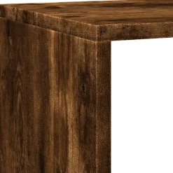 vidaXL Librería divisora 4 niveles 143,5x29x143,5 cm Roble ahumado Best