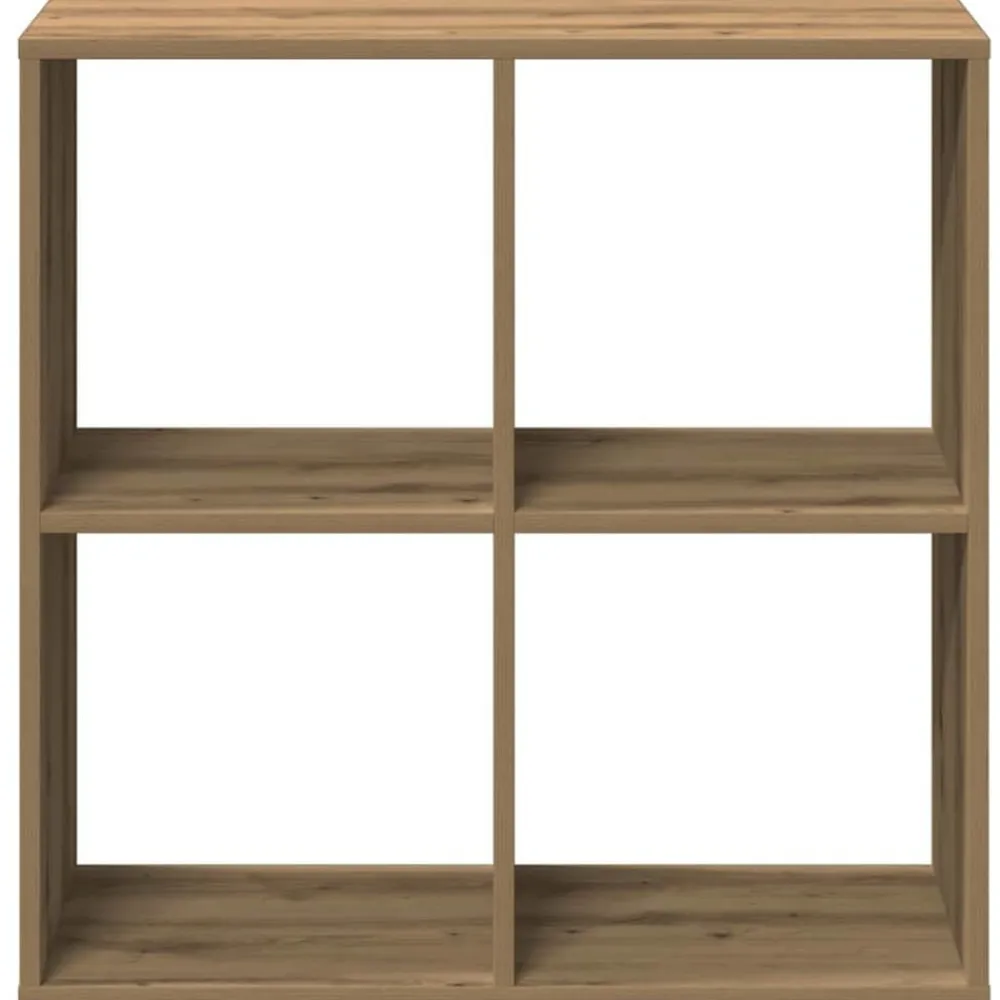 vidaXL Librería divisora madera 69,5x29x69,5 cm Roble artisan New
