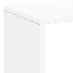 vidaXL Librería divisora madera ingeniería blanca 67x25x161,5 cm Blanco Sale