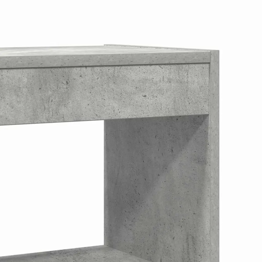 vidaXL Librería Gris Concreto 80 x 30 x 198 cm Madera de ingeniería Gris hormigón Discount