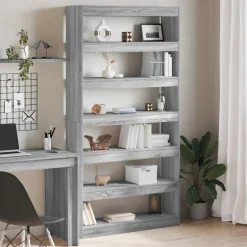 vidaXL Estanterías-Librería 100 x 30 x 198 cm Madera de ingeniería