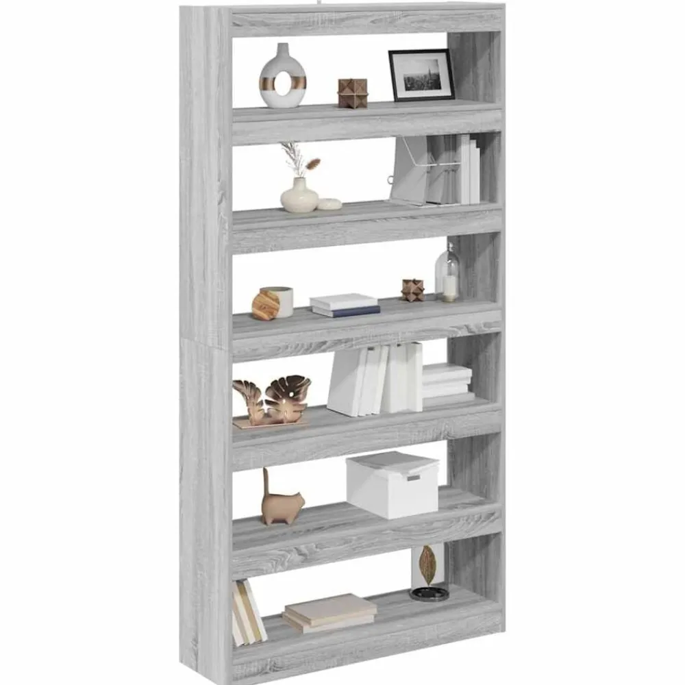 vidaXL Estanterías-Librería 100 x 30 x 198 cm Madera de ingeniería