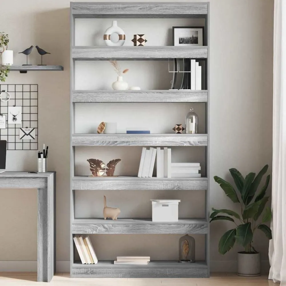 vidaXL Estanterías-Librería 100 x 30 x 198 cm Madera de ingeniería