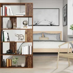 vidaXL Estanterías-Librería Madera vieja 80 x 24 x 159 cm Madera de ingeniería