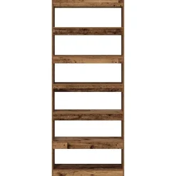 vidaXL Estanterías-Librería Madera vieja 80 x 30 x 198 cm Madera de ingeniería