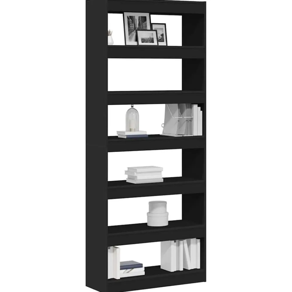 vidaXL Estanterías-Librería 80 x 30 x 198 cm Madera de ingeniería