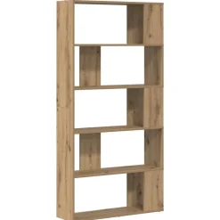 vidaXL Estanterías-Librería Roble artesanal 80 x 24 x 159 cm Madera de ingeniería