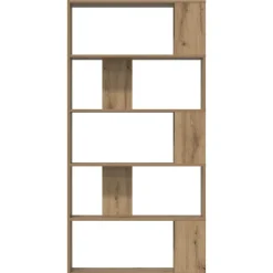 vidaXL Estanterías-Librería Roble artesanal 80 x 24 x 159 cm Madera de ingeniería