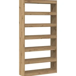 vidaXL Librería Roble Artesanal 100 x 30 x 198 cm Madera de ingeniería Roble artisan New