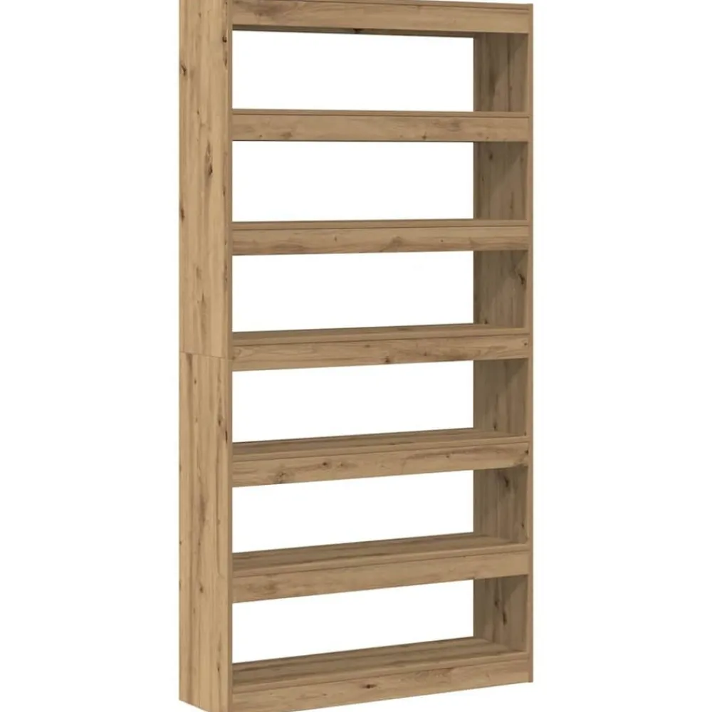 vidaXL Librería Roble Artesanal 100 x 30 x 198 cm Madera de ingeniería Roble artisan New