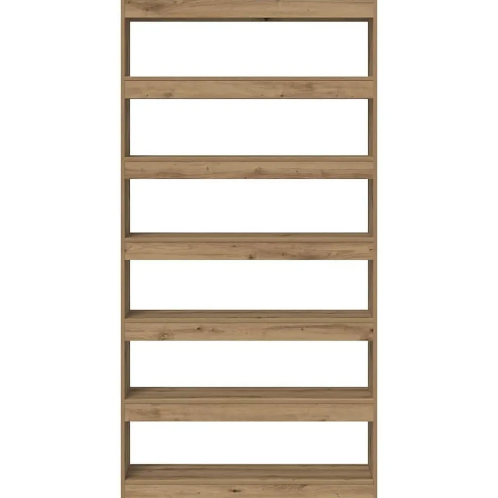 vidaXL Librería Roble Artesanal 100 x 30 x 198 cm Madera de ingeniería Roble artisan New