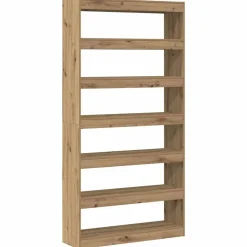 vidaXL Librería Roble Artesanal 100 x 30 x 198 cm Madera de ingeniería Roble artisan New