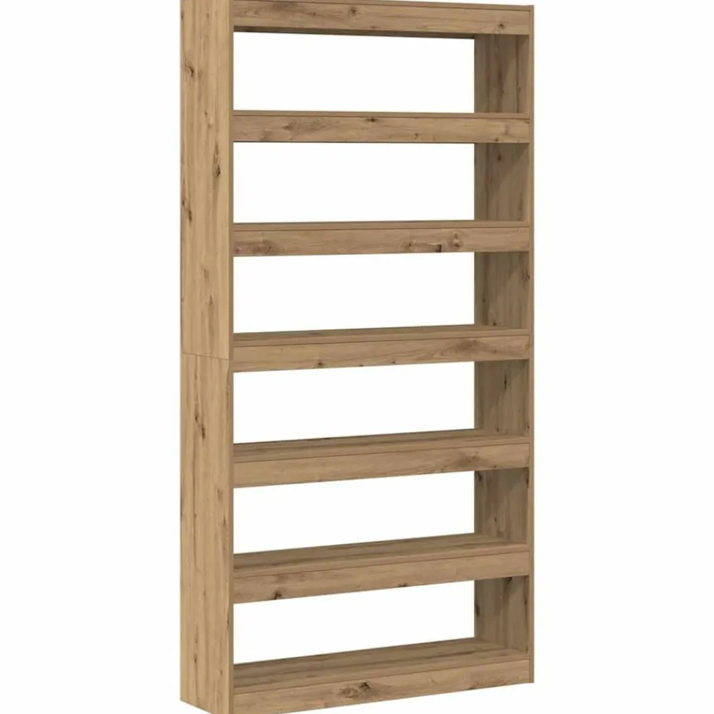 vidaXL Librería Roble Artesanal 100 x 30 x 198 cm Madera de ingeniería Roble artisan New