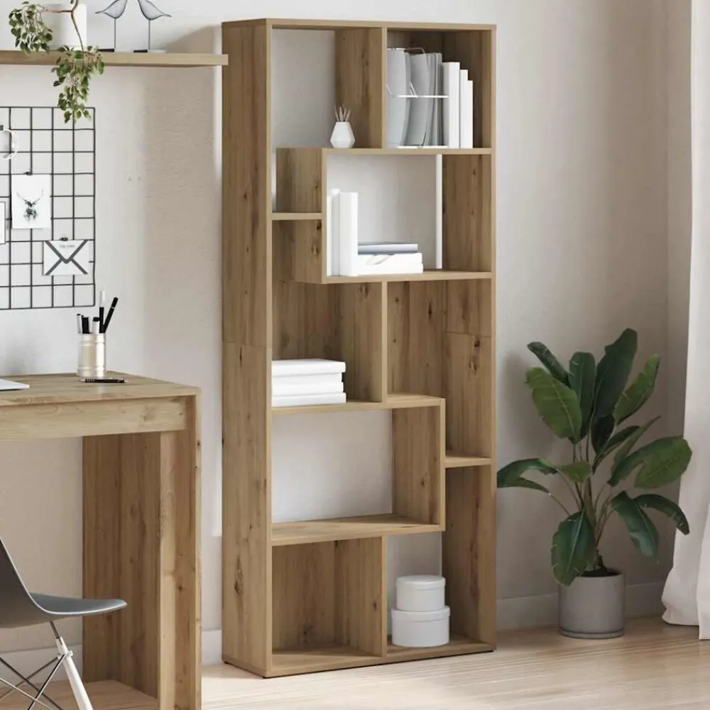 vidaXL Librería 67x24x161 cm Madera de ingeniería Roble artisan Online