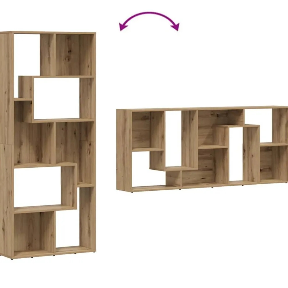 vidaXL Librería 67x24x161 cm Madera de ingeniería Roble artisan Online