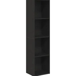 vidaXL Librería 143 x 30 x 36 cm Madera de ingeniería Roble negro Best