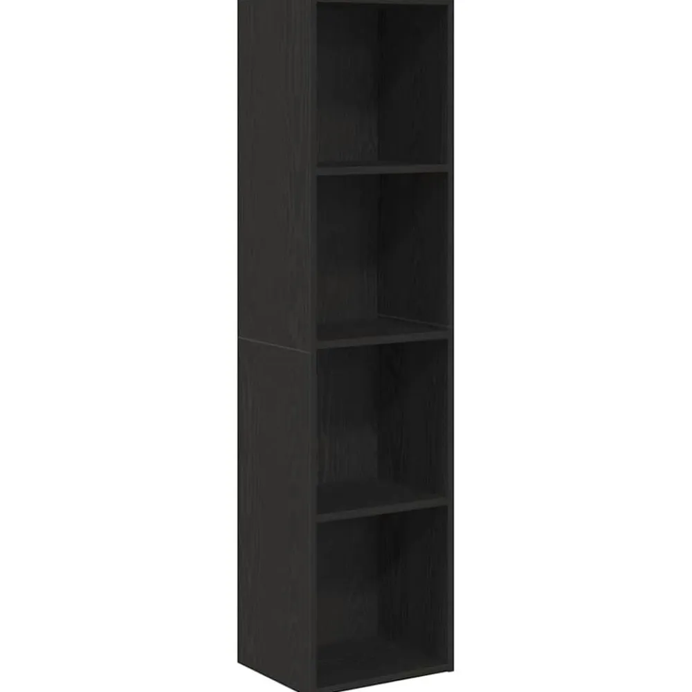 vidaXL Librería 143 x 30 x 36 cm Madera de ingeniería Roble negro Best
