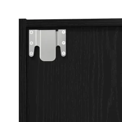 vidaXL Librería 143 x 30 x 36 cm Madera de ingeniería Roble negro Best