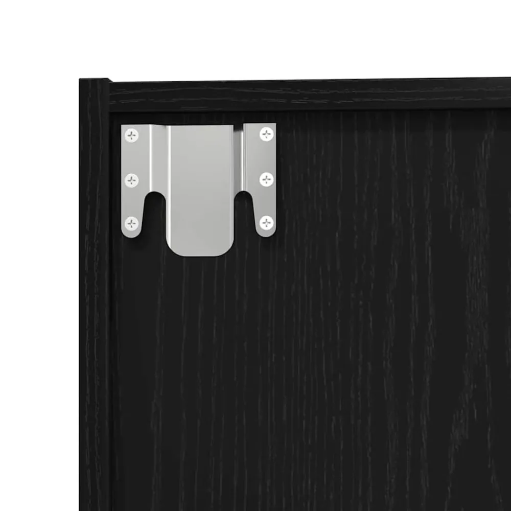 vidaXL Librería 143 x 30 x 36 cm Madera de ingeniería Roble negro Best