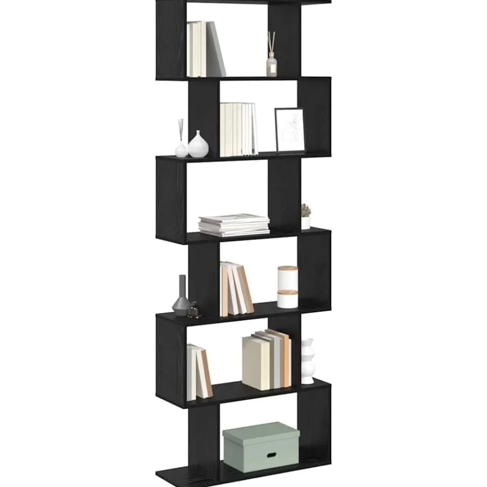 vidaXL Librería 70 x 24 x 193,5 cm Madera de ingeniería Roble negro Discount