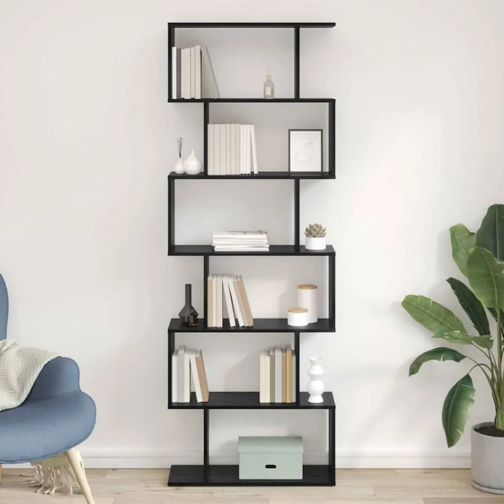 vidaXL Librería 70 x 24 x 193,5 cm Madera de ingeniería Roble negro Discount