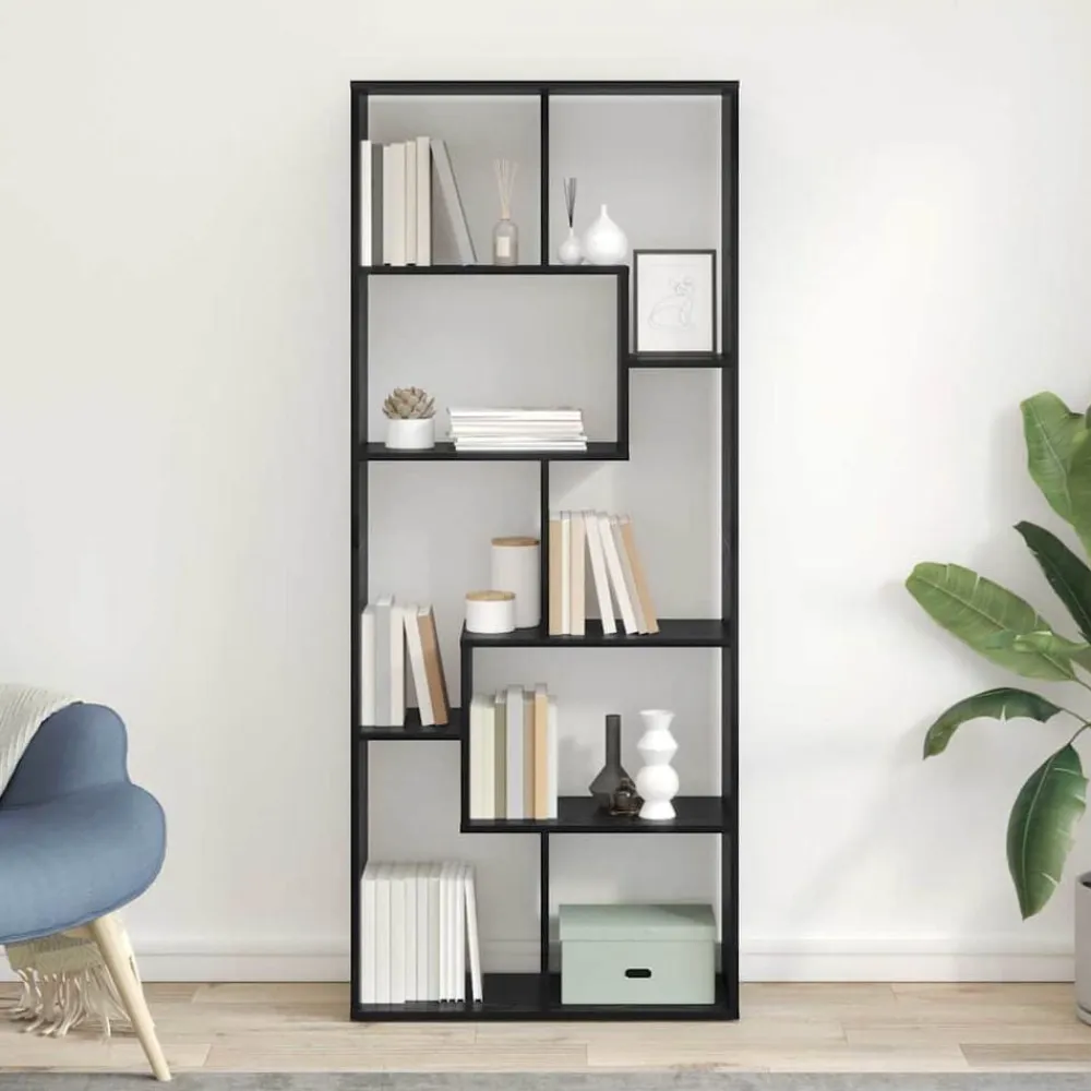 vidaXL Estanterías-Librería 67 x 25 x 162 cm Madera de ingeniería