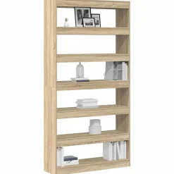 vidaXL Librería 100 x 30 x 198 cm Madera de ingeniería Roble Sonoma Hot