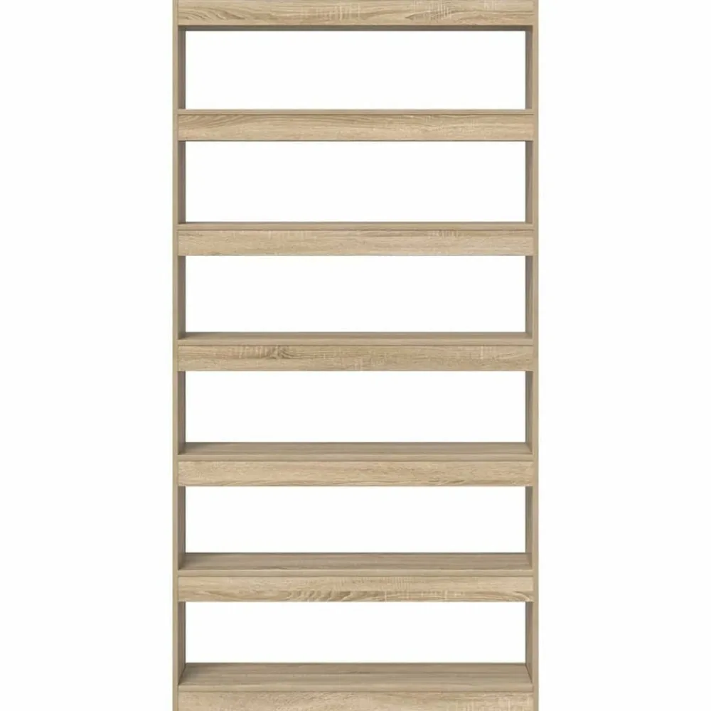 vidaXL Librería 100 x 30 x 198 cm Madera de ingeniería Roble Sonoma Hot