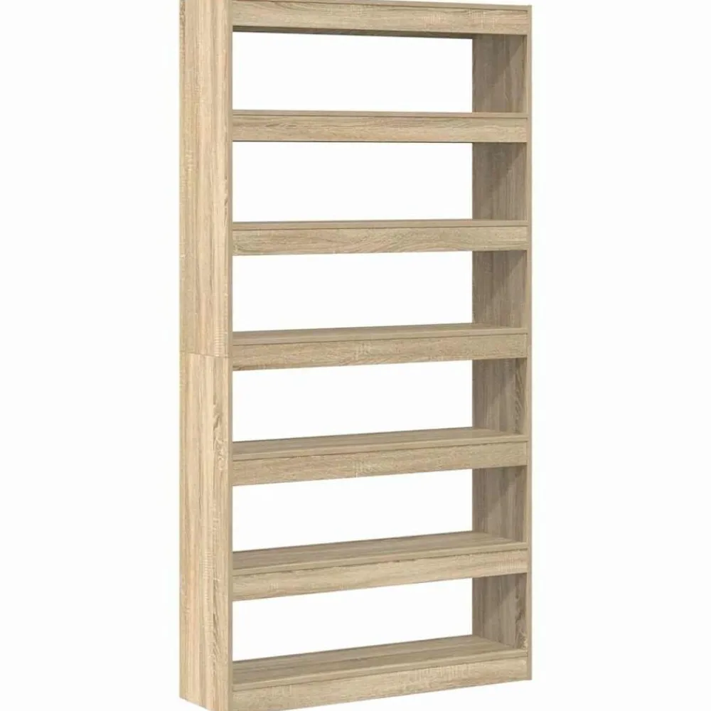 vidaXL Librería 100 x 30 x 198 cm Madera de ingeniería Roble Sonoma Hot