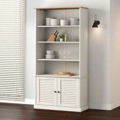 vidaXL Estanterías-Librería VIGO madera maciza de pino 85x35x170 cm