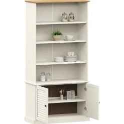 vidaXL Estanterías-Librería VIGO madera maciza de pino 85x35x170 cm