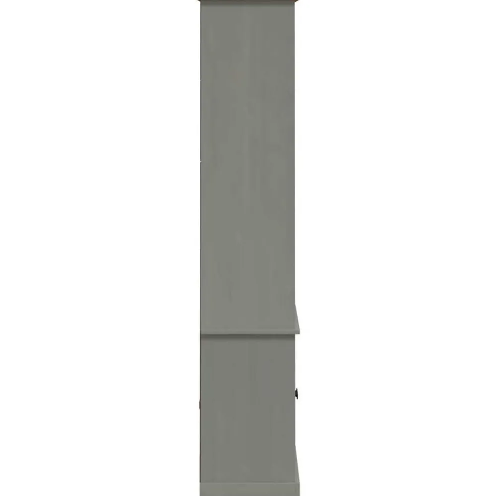 vidaXL Librería VIGO madera maciza de pino 85x35x170 cm Gris Online