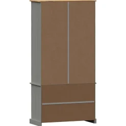 vidaXL Librería VIGO madera maciza de pino 85x35x170 cm Gris Online