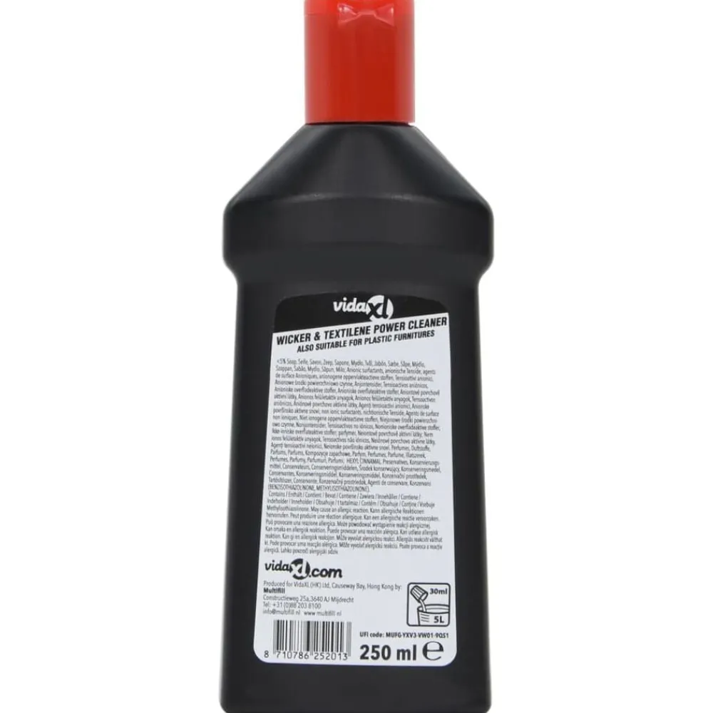 vidaXL Limpiador de muebles de jardín de ratán y textilene 250 ml